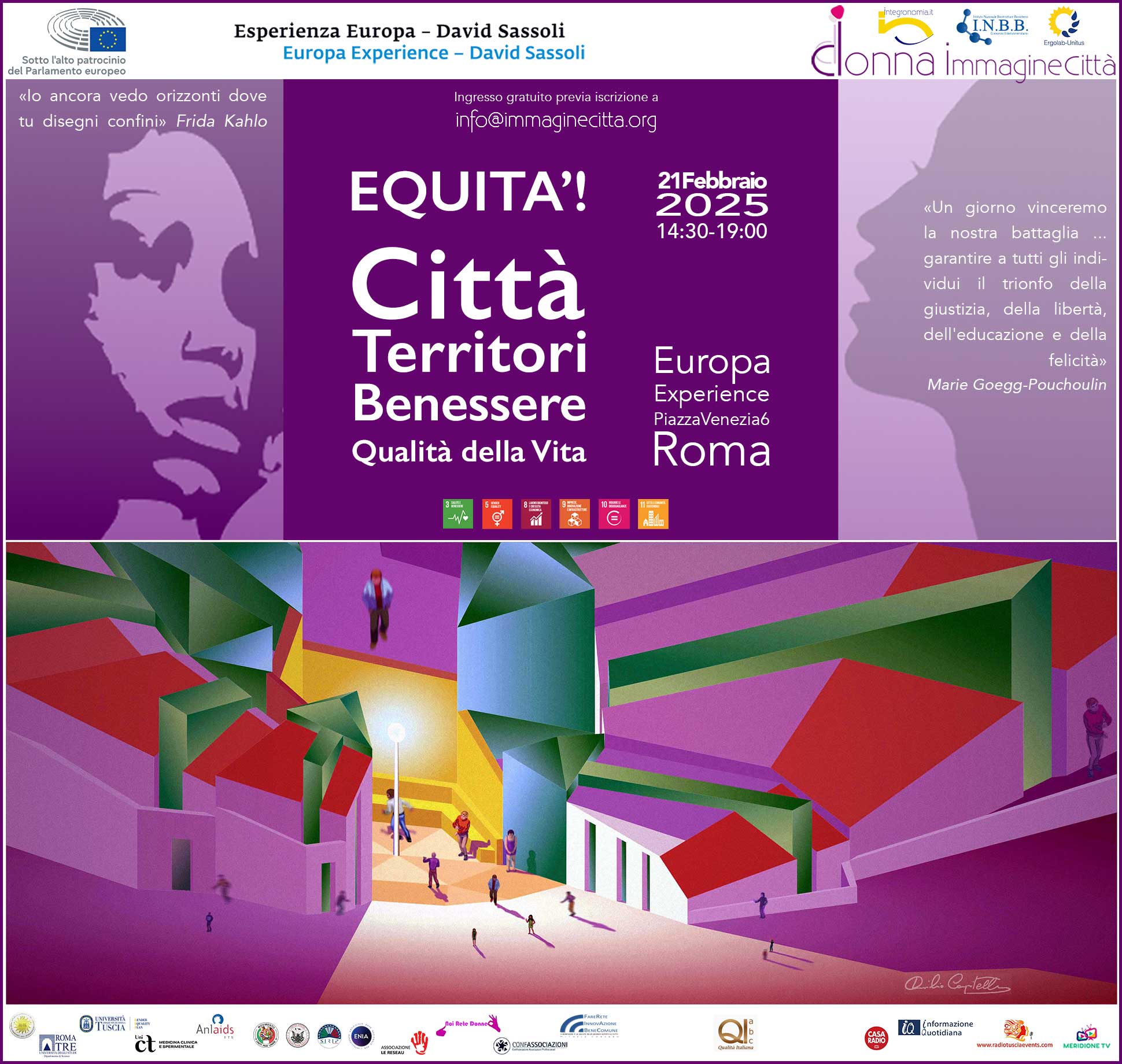 Equità! Città e Territori per il Benessere e la Qualità della Vita locandina Equità! Città e Territori per il Benessere e la Qualità della Vita