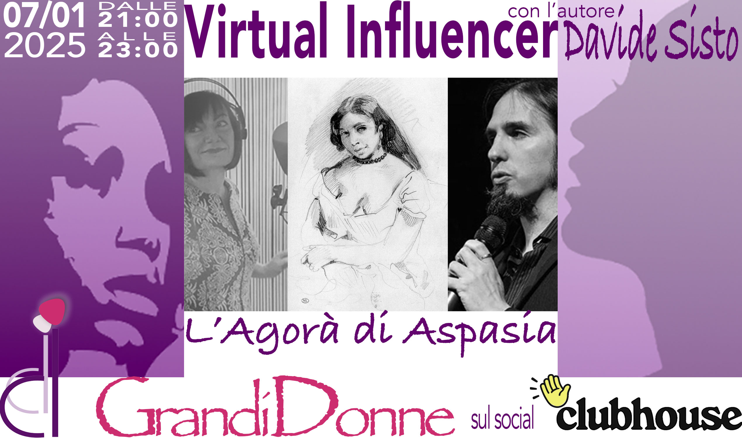Virtual Influencer con l'autore Davide Sisto locandina Virtual Influencer di e con Davide Sisto