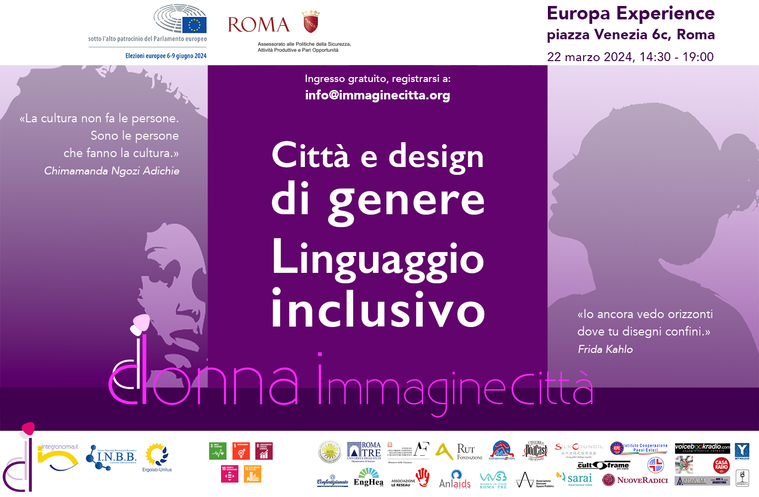 Città e design di genere e linguaggio di genere logo del convegno Città e design di genere e linguaggio di genere