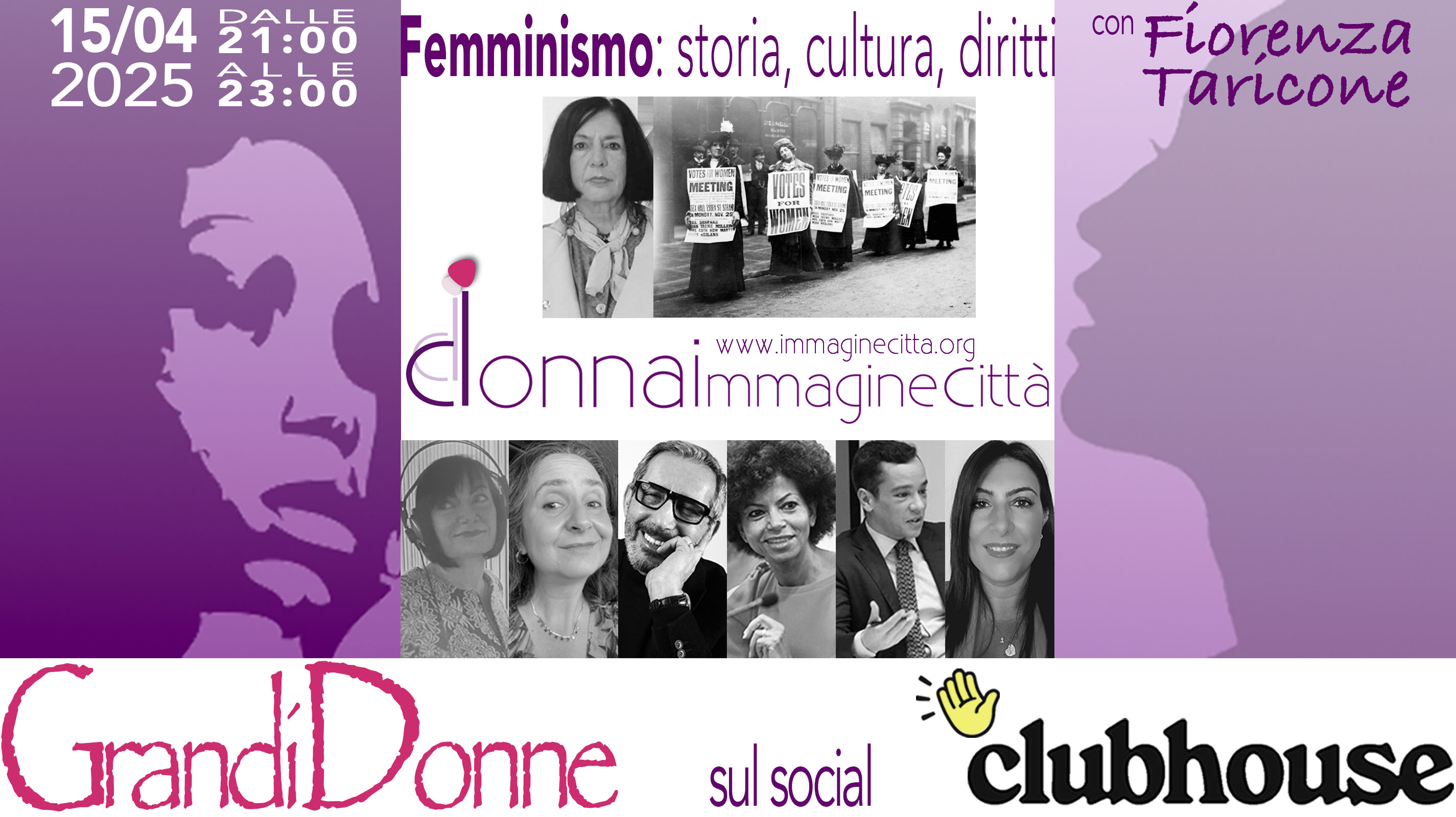 Femminismo: storia, cultura, diritti con Fiorenza Taricone locandina Femminismo: storia, cultura, diritti con Fiorenza Taricone