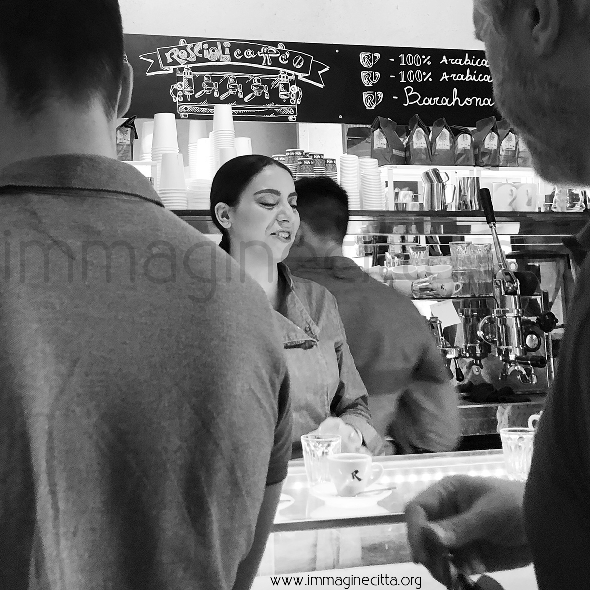 barwoman in roscioli