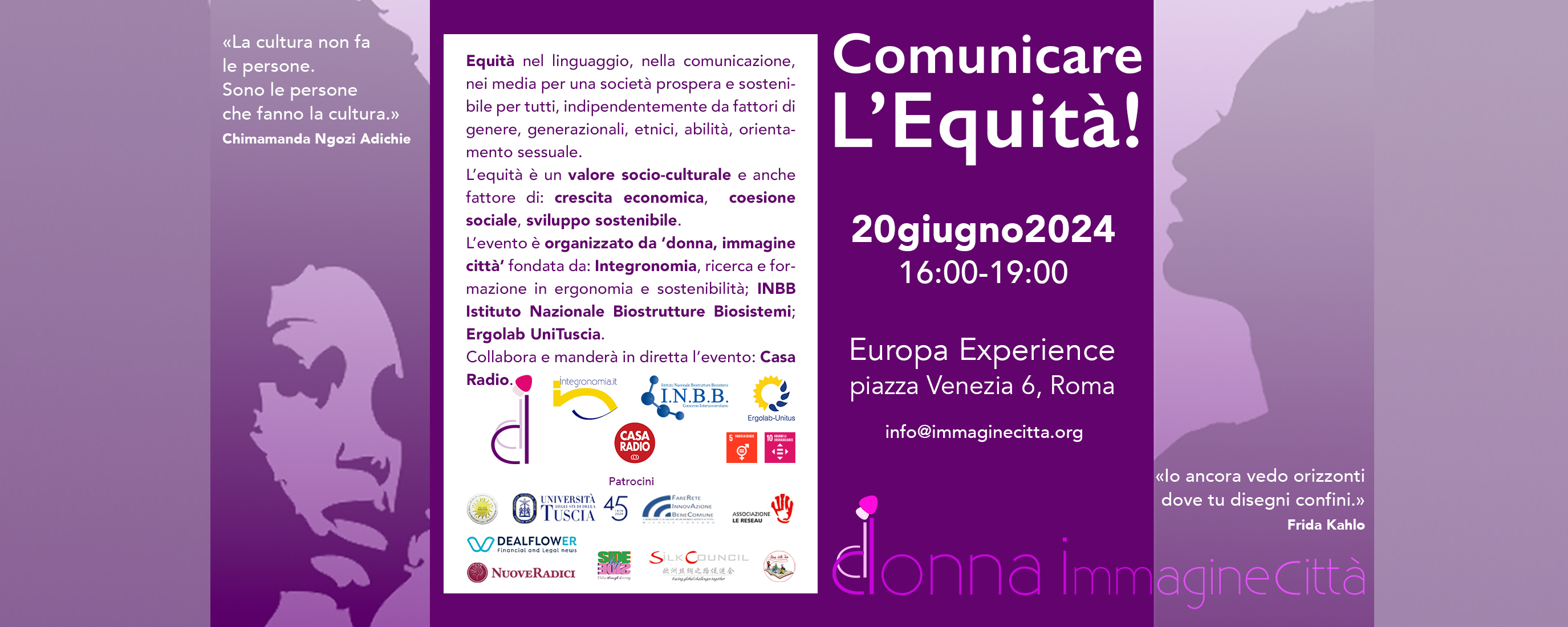 Comunicare l'Equità logo del convegno Comunicare l'Equità