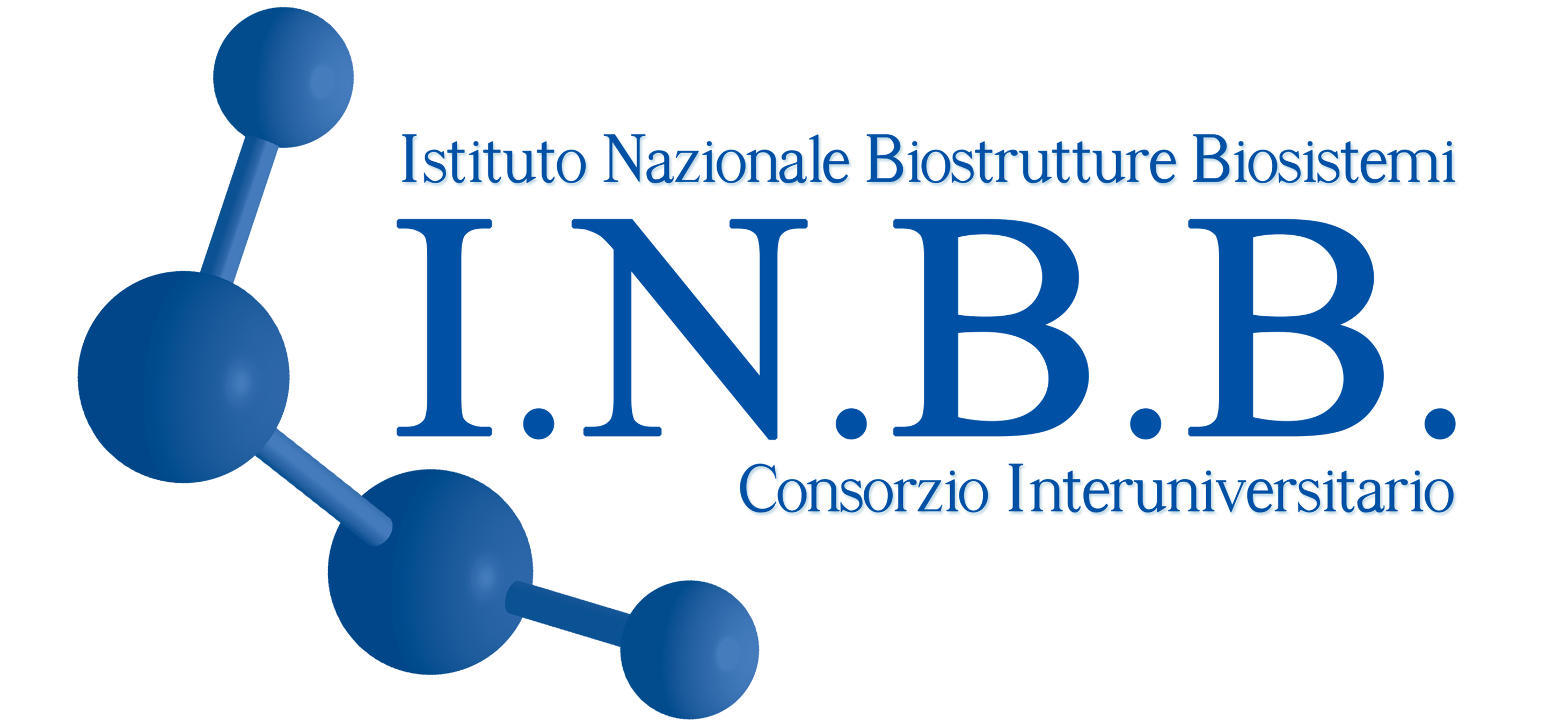 Logo INBB, sono delle molecole collegate con la scritta INBB